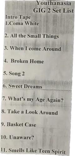 Set List Gig 2